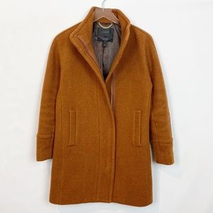 J. Crew Stadium Cloth Cocoon Coat Smoke Cocoa 0
